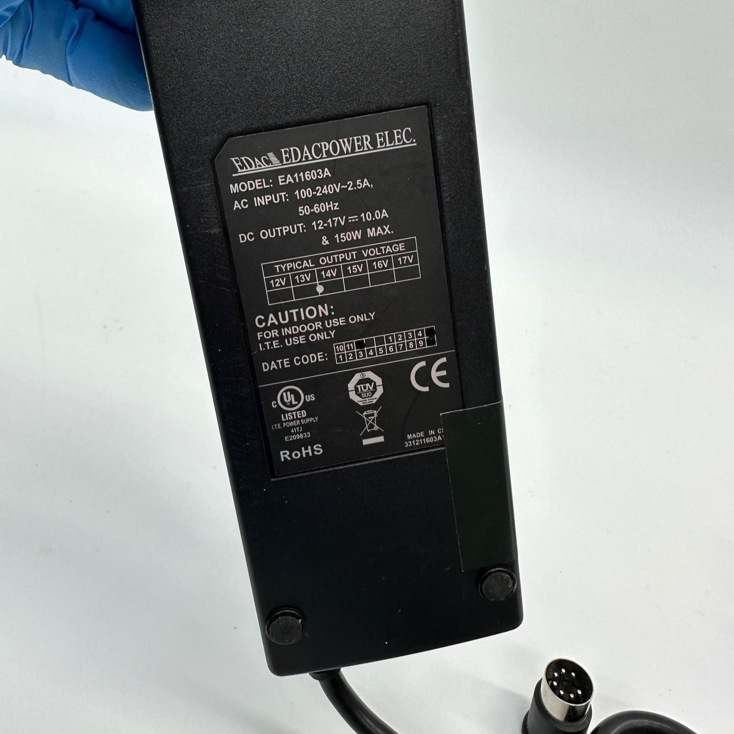 EDAC EA11603A EDACPOWER Replacement Power Supply for EF Johnson Viking Multi Charger - Compatible with Two-Way Radios & Emergency Communication Devices