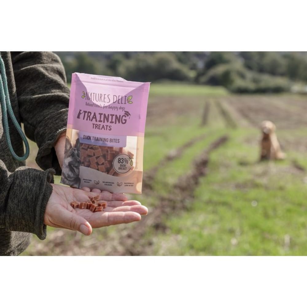 Natures Deli Grain Free Chicken Training Bites - Low Fat Dog Treats for Small & Large Breeds (100g) | Perfect for Obedience Training & Positive Reinforcement