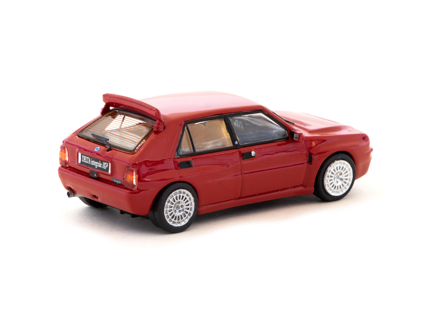 Tarmac Works 1/64 Scale Lancia Delta HF Integrale Diecast Model Car - Red ROAD64 Collection | Perfect for Collectors, Display, and Racing Enthusiasts