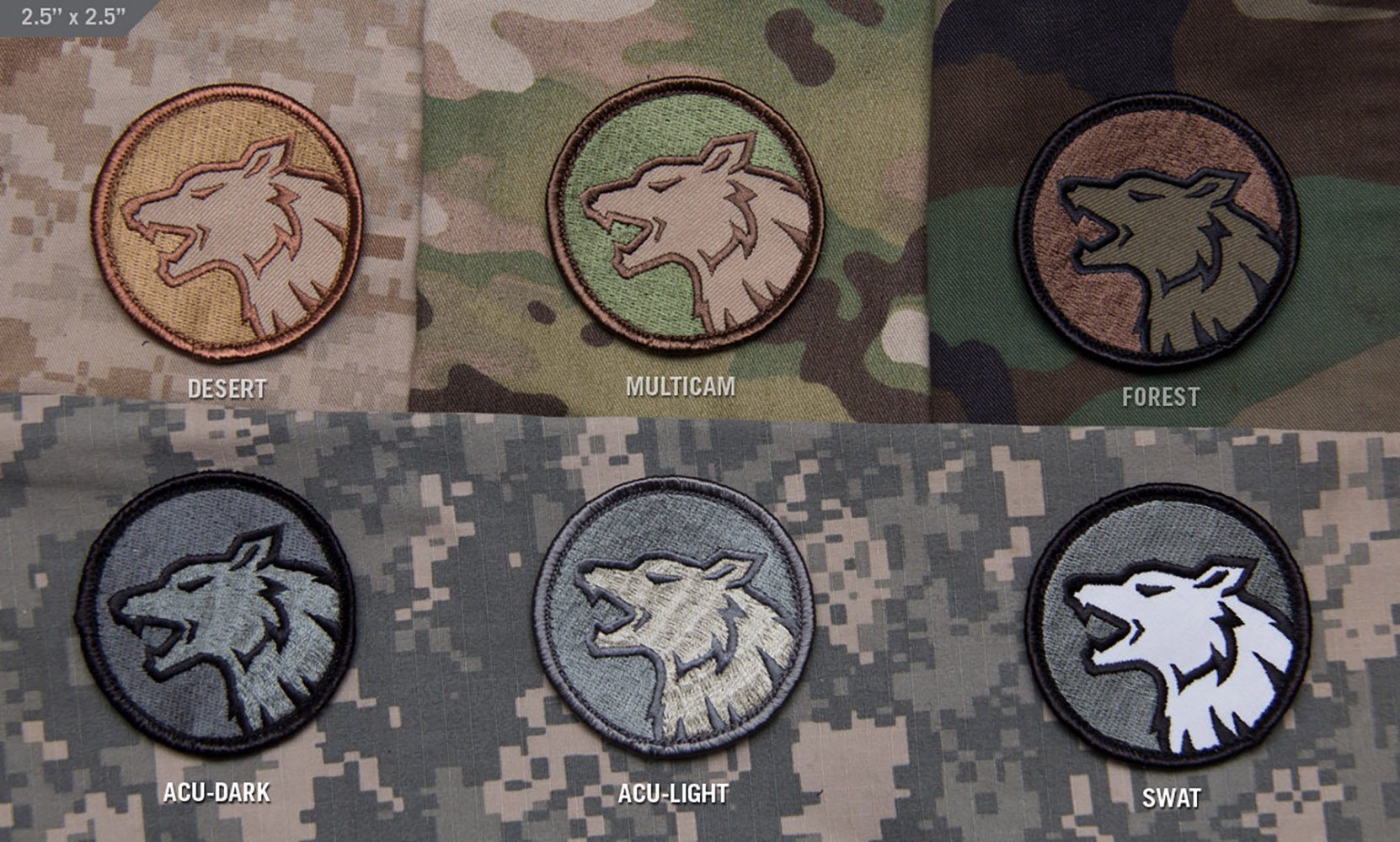 Mil-Spec Monkey Wolf Head Morale Patch - Tactical Military Patch for Jackets, Hats & Bags - Perfect for Outdoor, Airsoft & Military Enthusiasts