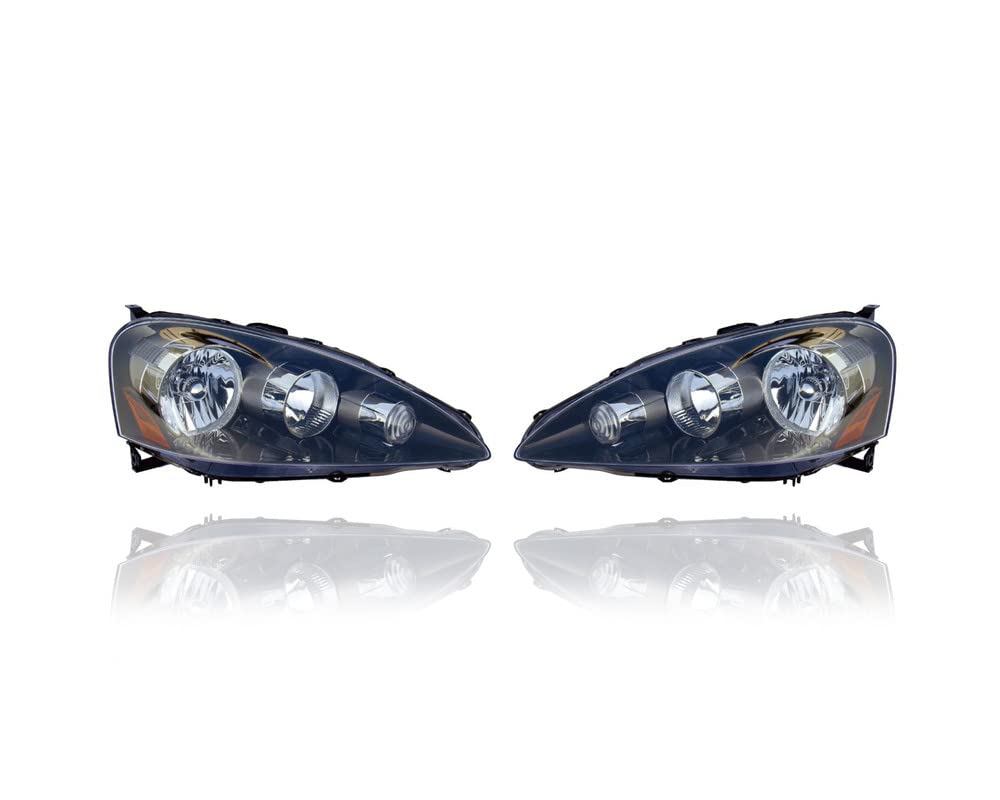 Eagle Eye Headlight Replacement for 2005-2006 Acura RSX - Driver & Passenger Side Set (33101S6MA51, 33151S6MA51) - No Bulbs Included - Perfect for Night Driving & Auto Restoration Projects