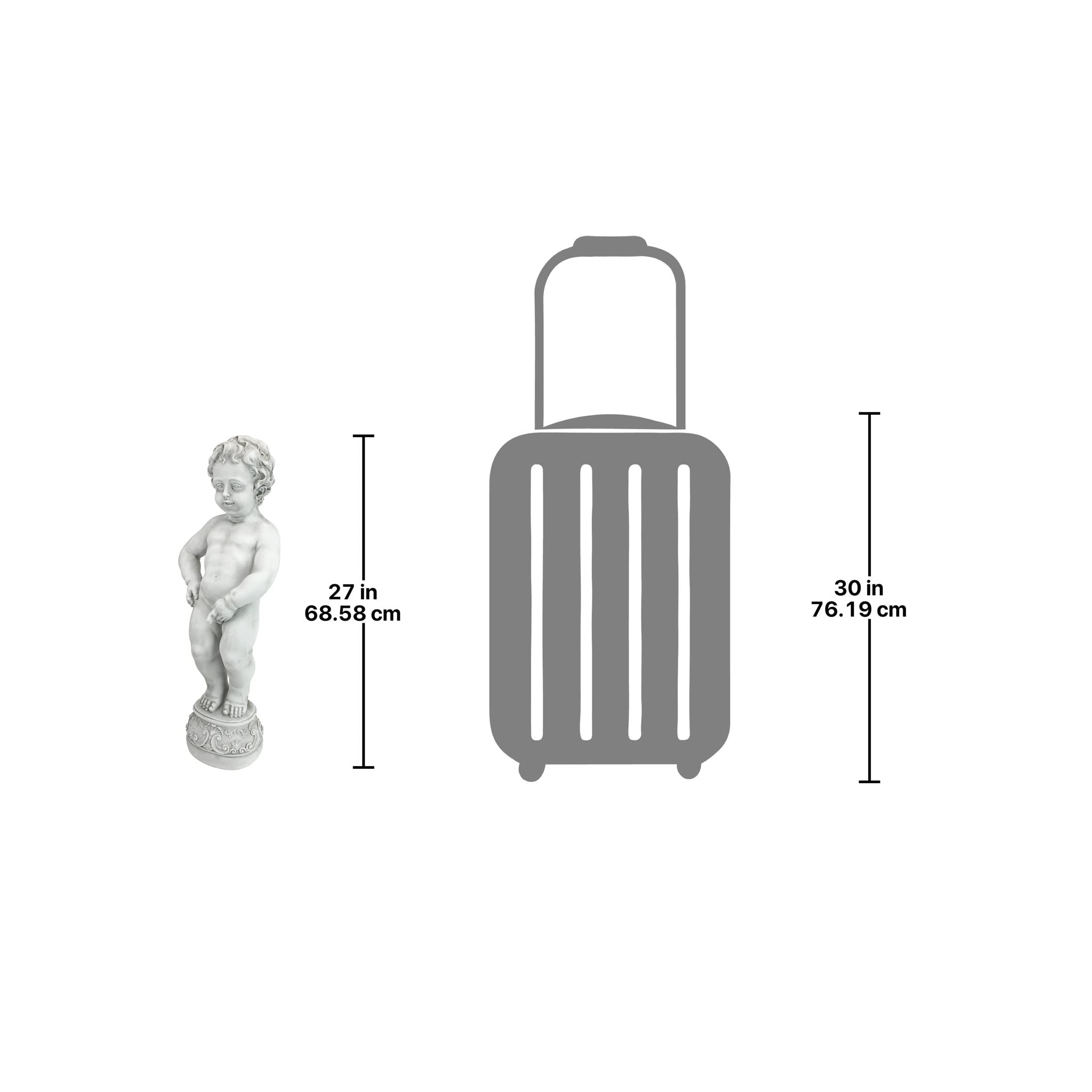 Manneken Pis Boy Piped Statue - Unique Belgian Souvenir & Decorative Figurine for Home, Garden, or Office Decor