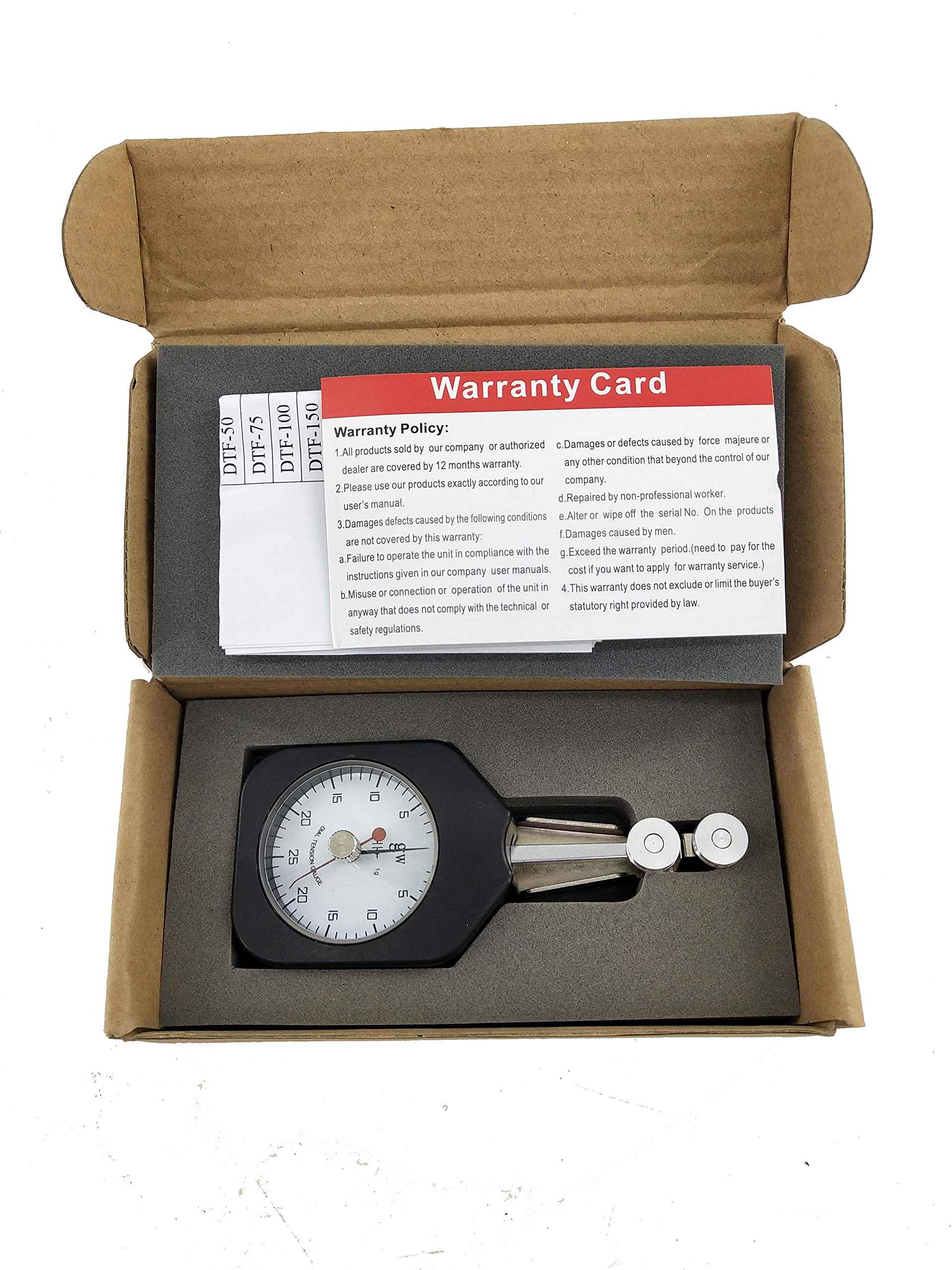 DTF-25 Double Needles Yarn Tension Meter Tester Gauge - 25-2-25gw Measurement Range for Textile Industry | Precise Thread Tension Measurement for Knitting, Weaving & Sewing Machines