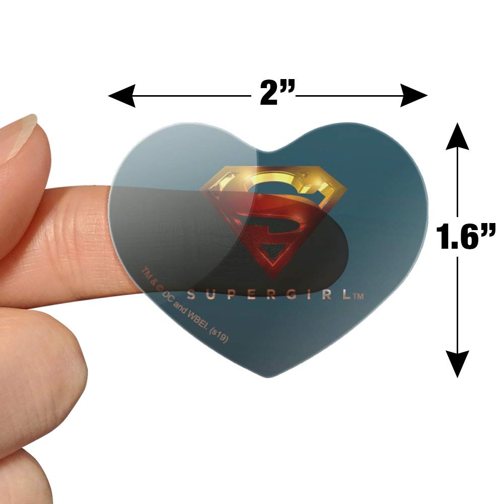 Supergirl TV Series Heart Shaped Planner Stickers - Scrapbook & Journal Decoration, DIY Craft Supplies for Bullet Journals, Planners, Scrapbooks, and Gift Wrapping