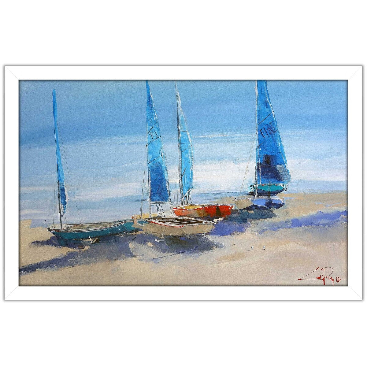 Before The Sail by Craig Trewin - Premium Penny Print on Acrylic Wall Art - Perfect for Home Decor, Office & Nautical-Themed Spaces