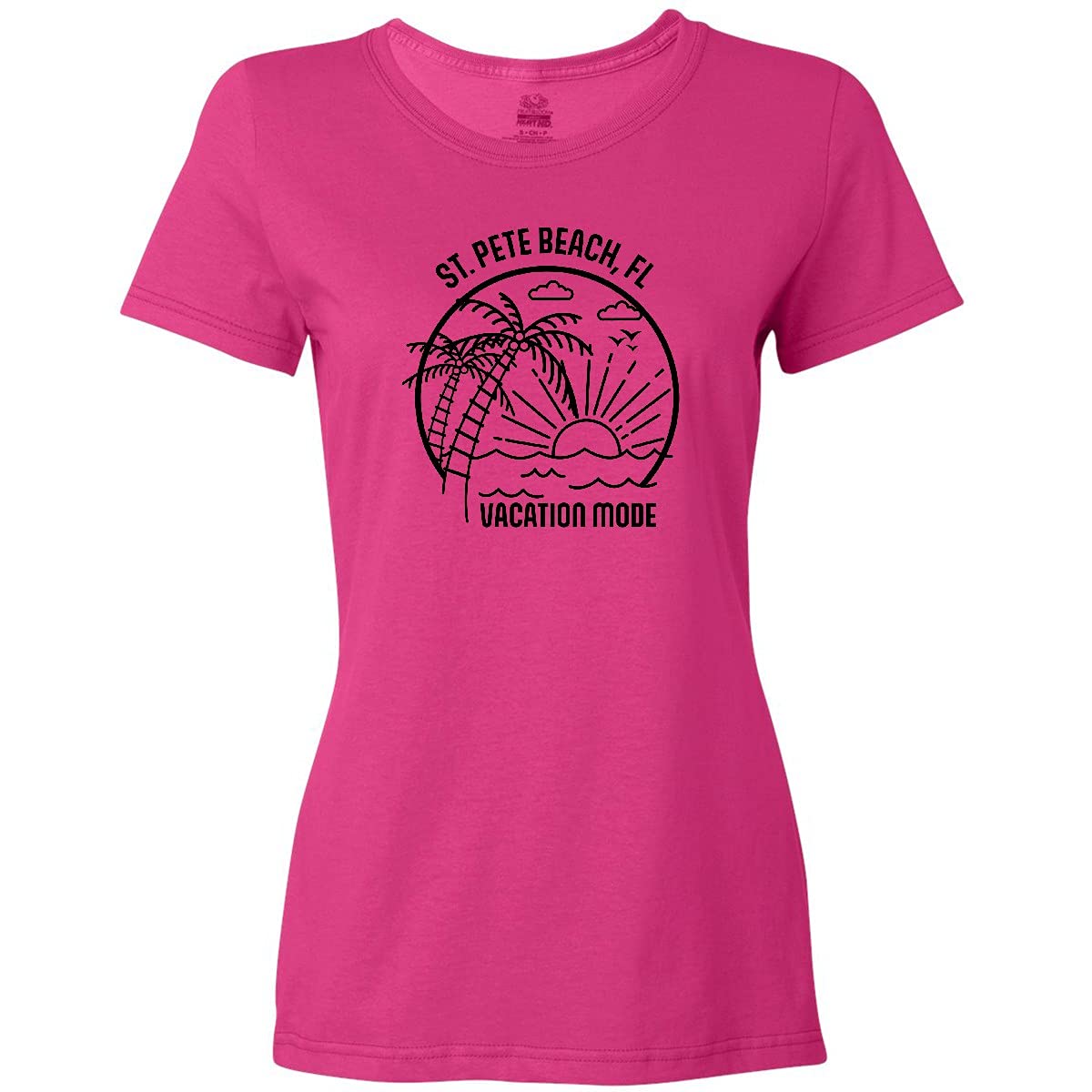 Inktastic Summer Vacation Mode St. Pete Beach Florida Women's T-Shirt | Comfortable Graphic Tee for Beach Trips & Casual Outings