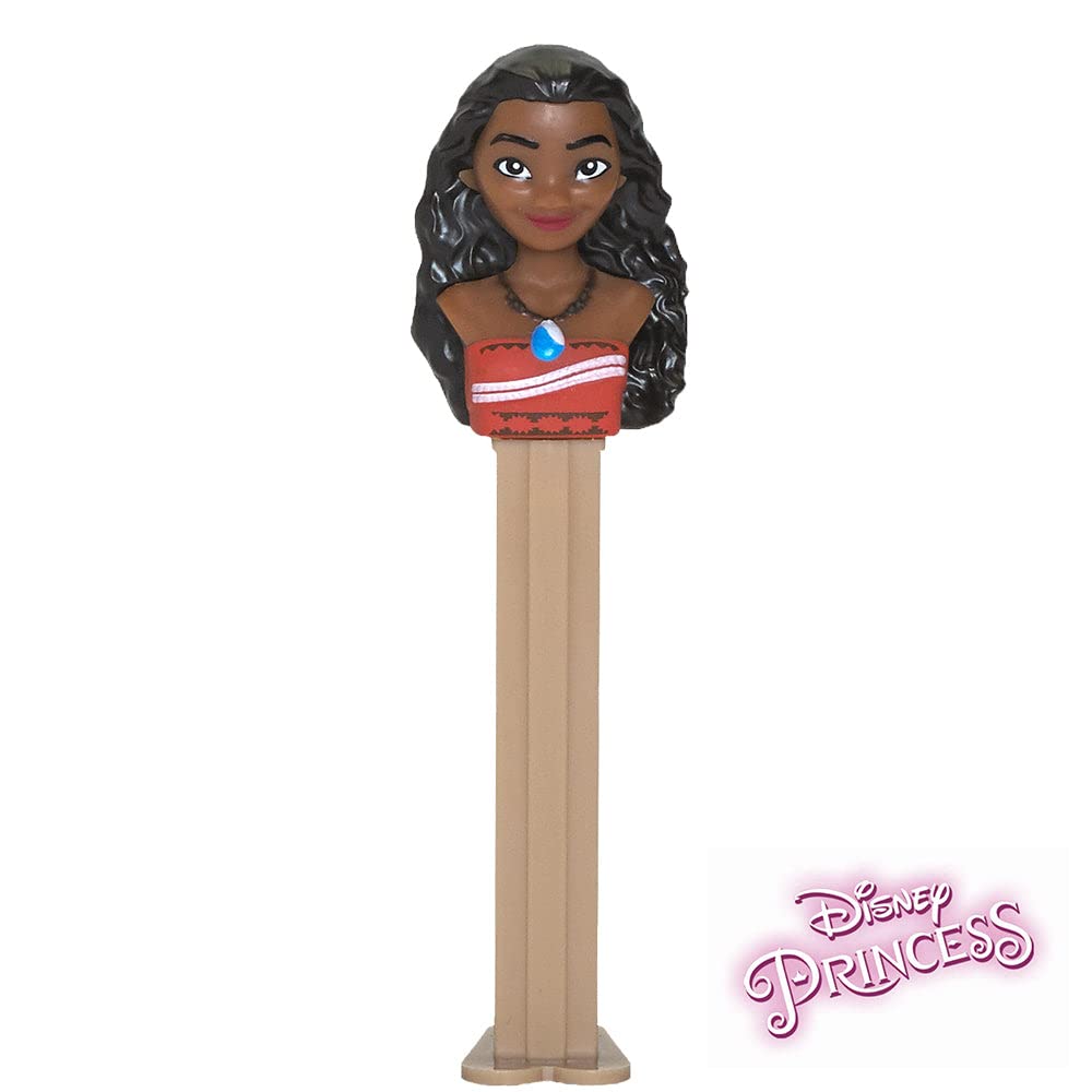 Disney Princess Moana PEZ Candy Dispenser with 2 Refills - Fun Moana Party Favors for Kids, Birthday Gifts & Collectibles | Perfect for Disney Themed Parties, Halloween Treats & Gift Exchanges