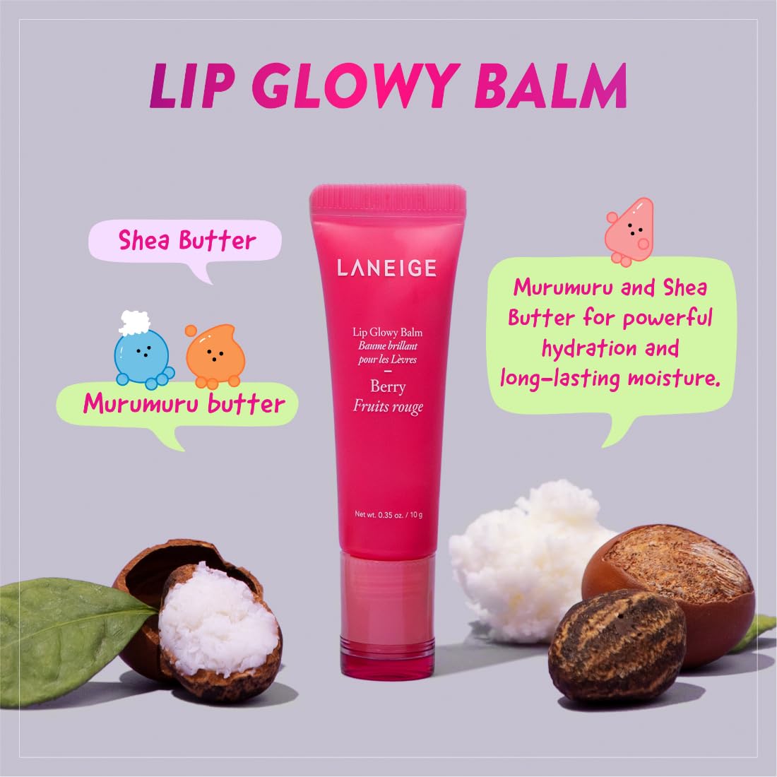 Laneige Lip Sleeping Mask EX - Berry, 8g | Hydrating Overnight Lip Treatment for Dry, Chapped Lips | Perfect for Nighttime Skincare Routine & Winter Lip Care