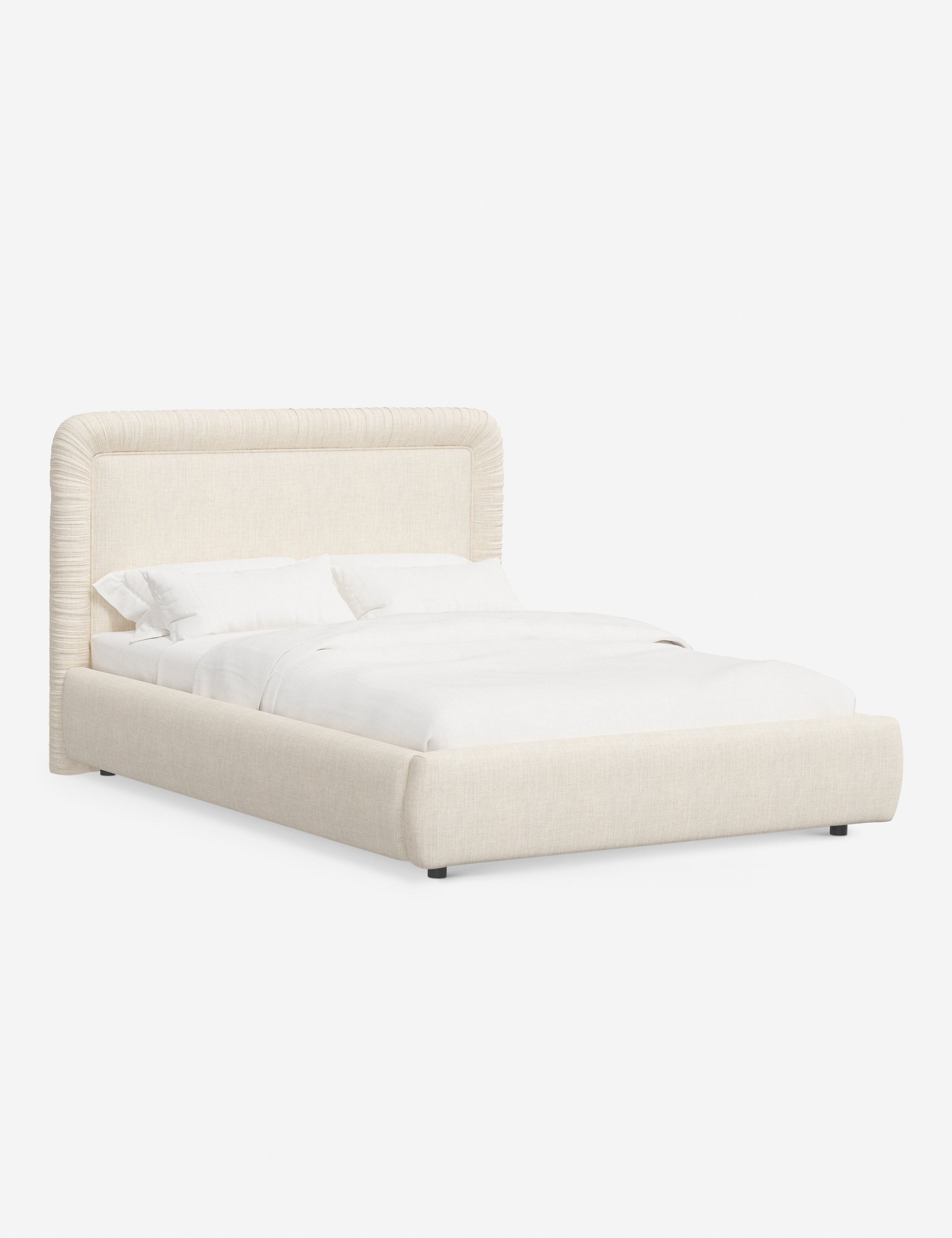 Courtet Platform Bed Frame - Queen Size, Modern Minimalist Wooden Bed with Sturdy Slat Support - Perfect for Bedroom, Guest Room, and Small Space Living
