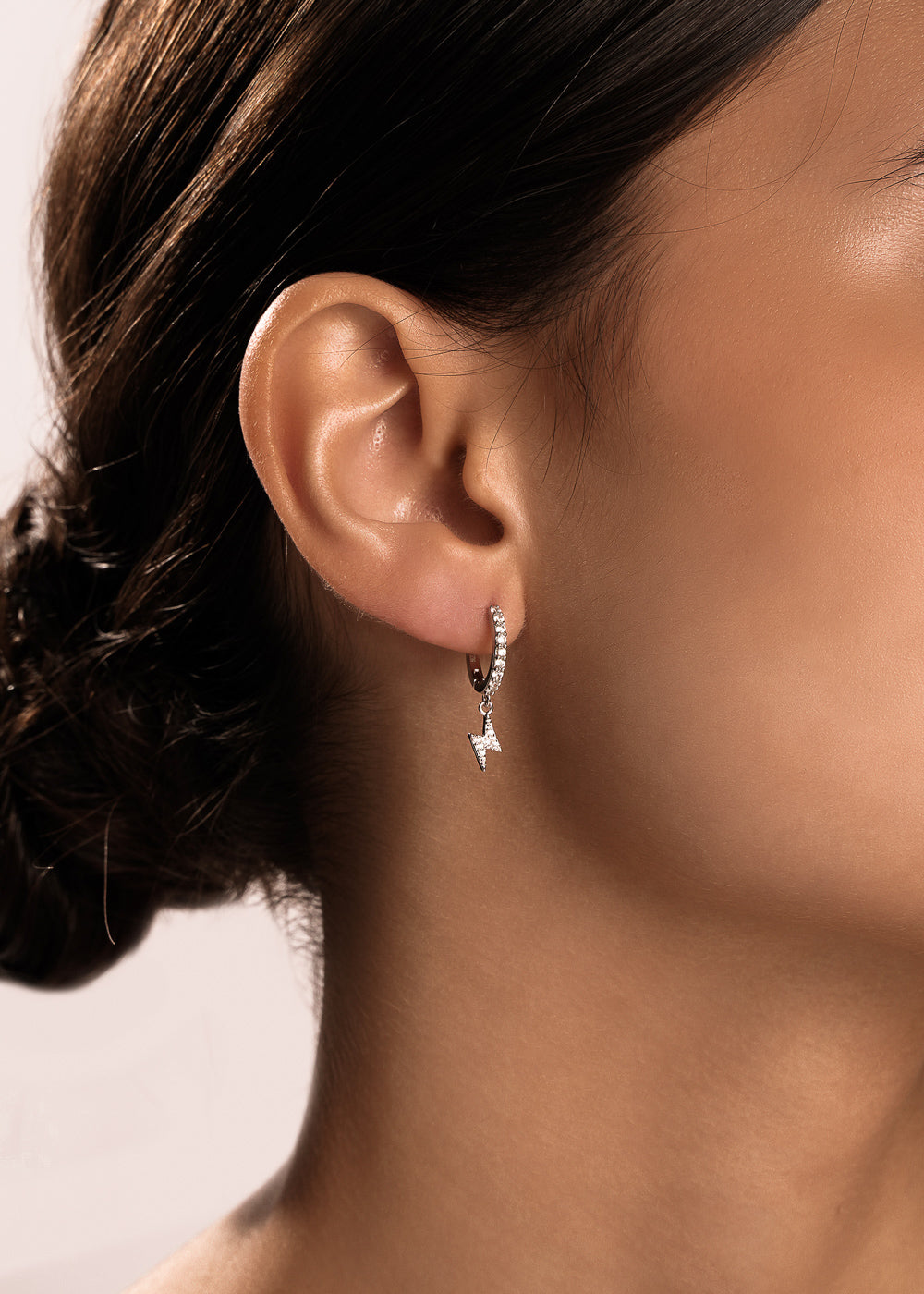 Lightning Drop Hoop Earrings - Sterling Silver Dangle Earrings for Women | Perfect for Parties, Weddings & Everyday Wear