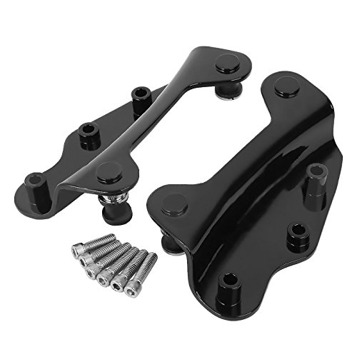Harley Davidson Road King Classic 09-13 Sissy Bar with Luggage Rack & Sidecase Inner Bags | Heavy Duty Black Motorcycle Backrest | Perfect for Long Rides & Touring Accessories