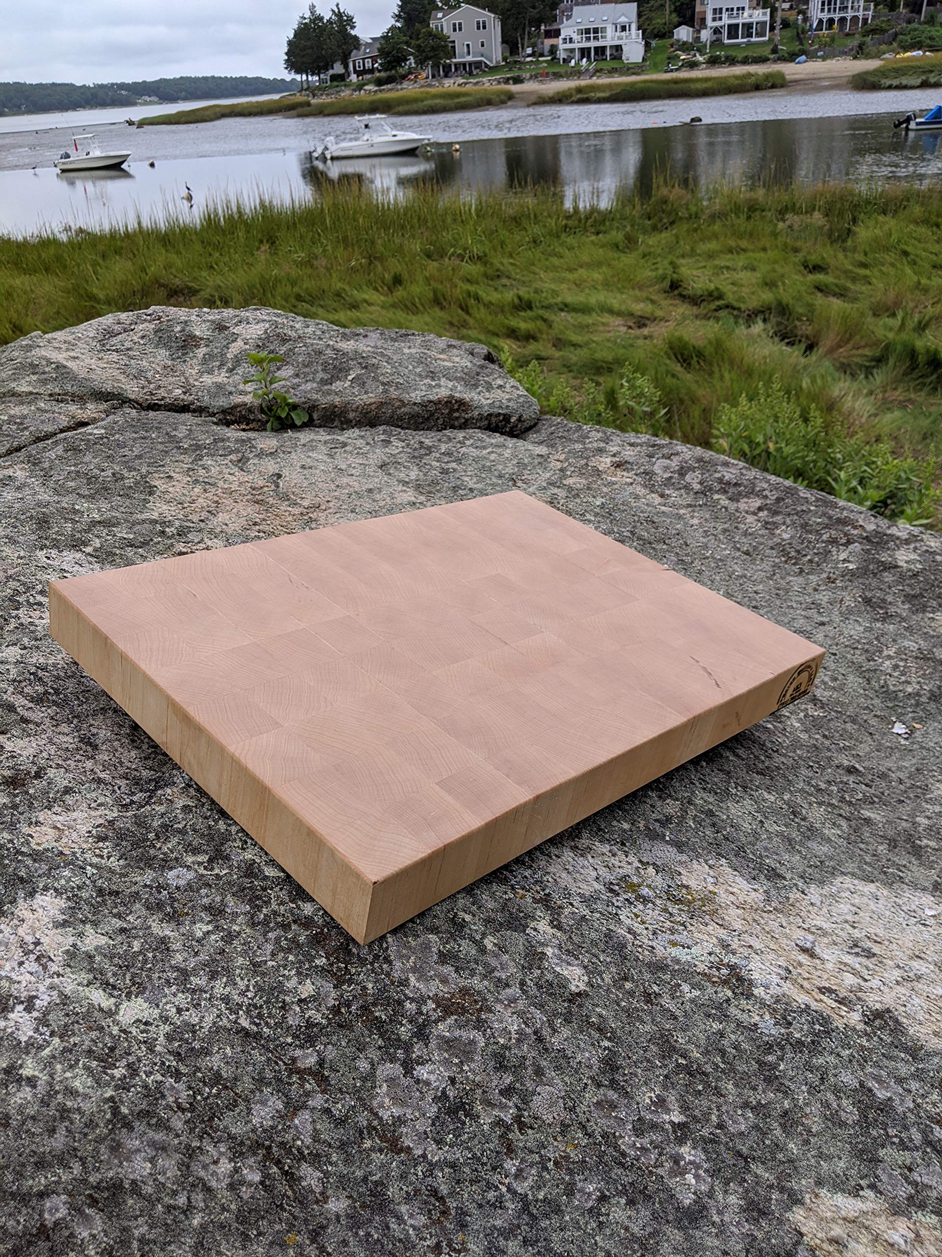 Premium Maple End Grain Butcher Block Cutting Board - Heavy Duty Wood Chopping Board for Kitchen, Meat Cutting & Food Prep - Perfect for Chefs, Home Cooking & BBQ
