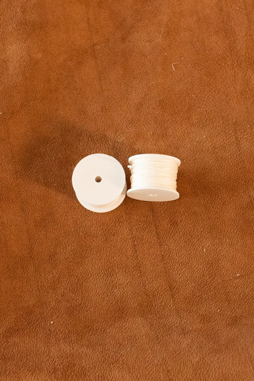 Premium White Yarn Coil for Sewing Awl - Strong & Durable Thread for Leather Craft, DIY Repair, and Upholstery Projects