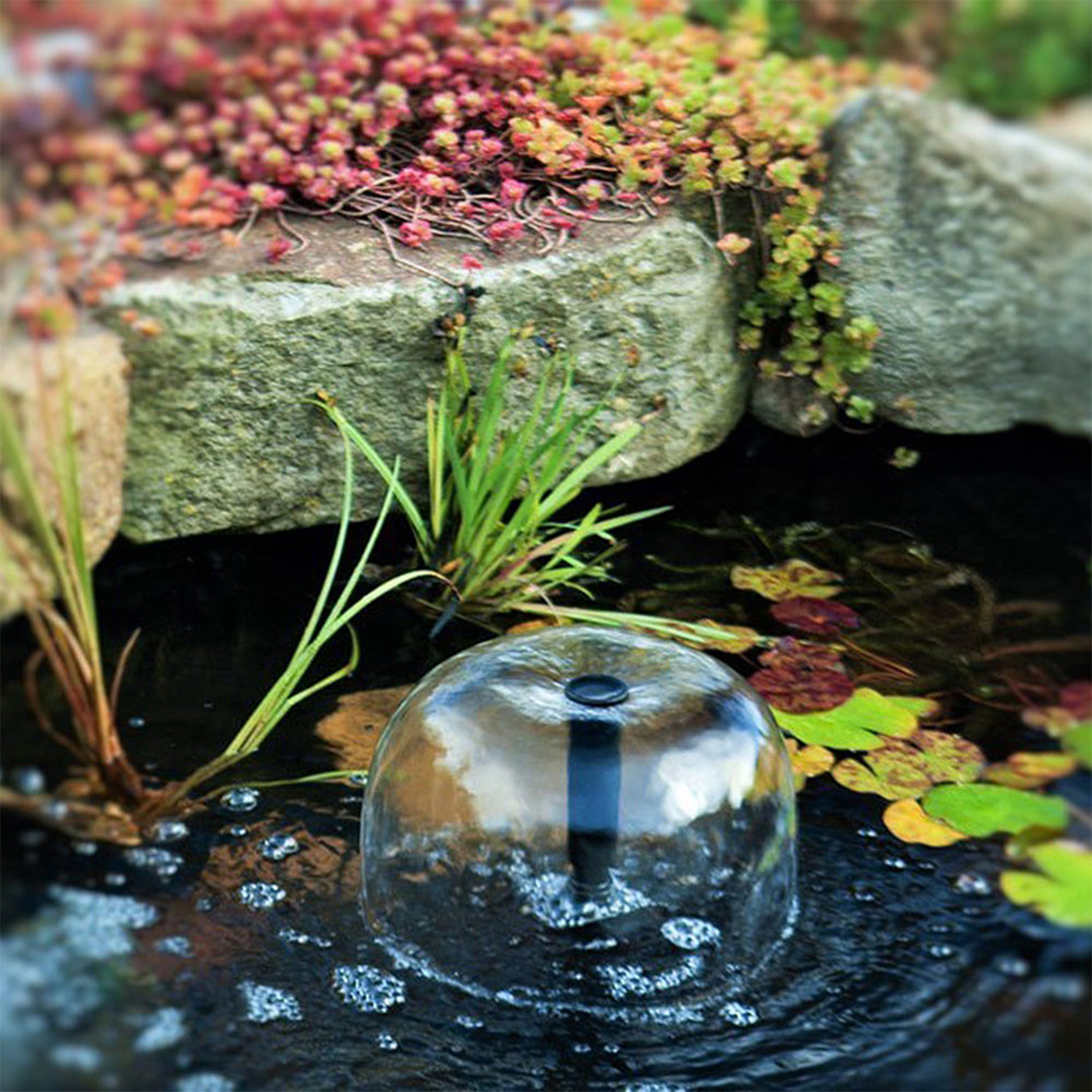 Sunnydaze Solar Fountain Pump Kit with Battery Pack & LED Light - 132 GPH Flow Rate, 56 ft Lift Height - Perfect for Garden Ponds, Birdbaths, and Outdoor Water Features