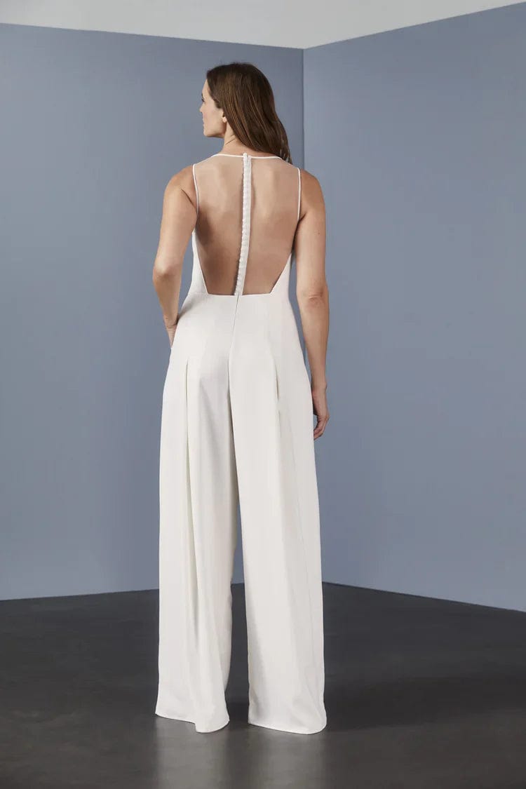 Amsale LW136 Wedding Dress Size 12 - Elegant A-Line Gown for Brides, Perfect for Church Ceremonies & Beach Weddings