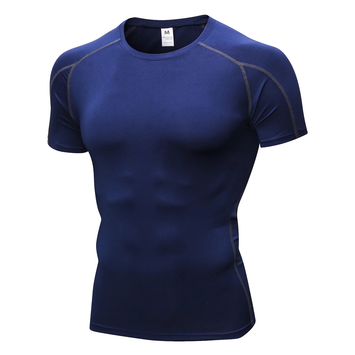 Quick Dry Running Shirt for Men - Moisture Wicking Fitness & Gym Workout T-Shirt - Breathable Short Sleeve Compression Top for Bodybuilding, Jogging & Training - Ideal for Sports, Exercise & Active Lifestyle