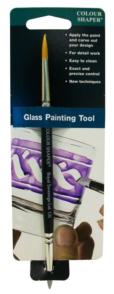 2 Pack Double Ended Glass Painting Tools - Acrylic & Oil Paint Brushes for Artists & DIY Crafts - Perfect for Canvas, Ceramic, and Window Art Projects