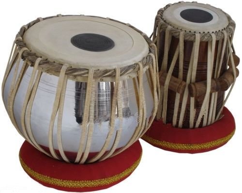 Premium SHREYAS Student Tabla Drum Set - Professional Colored Bayan & Finest Dayan with Hammer, Cushions & Carry Bag | Perfect for Beginners, Music Classes & Indian Classical Performances