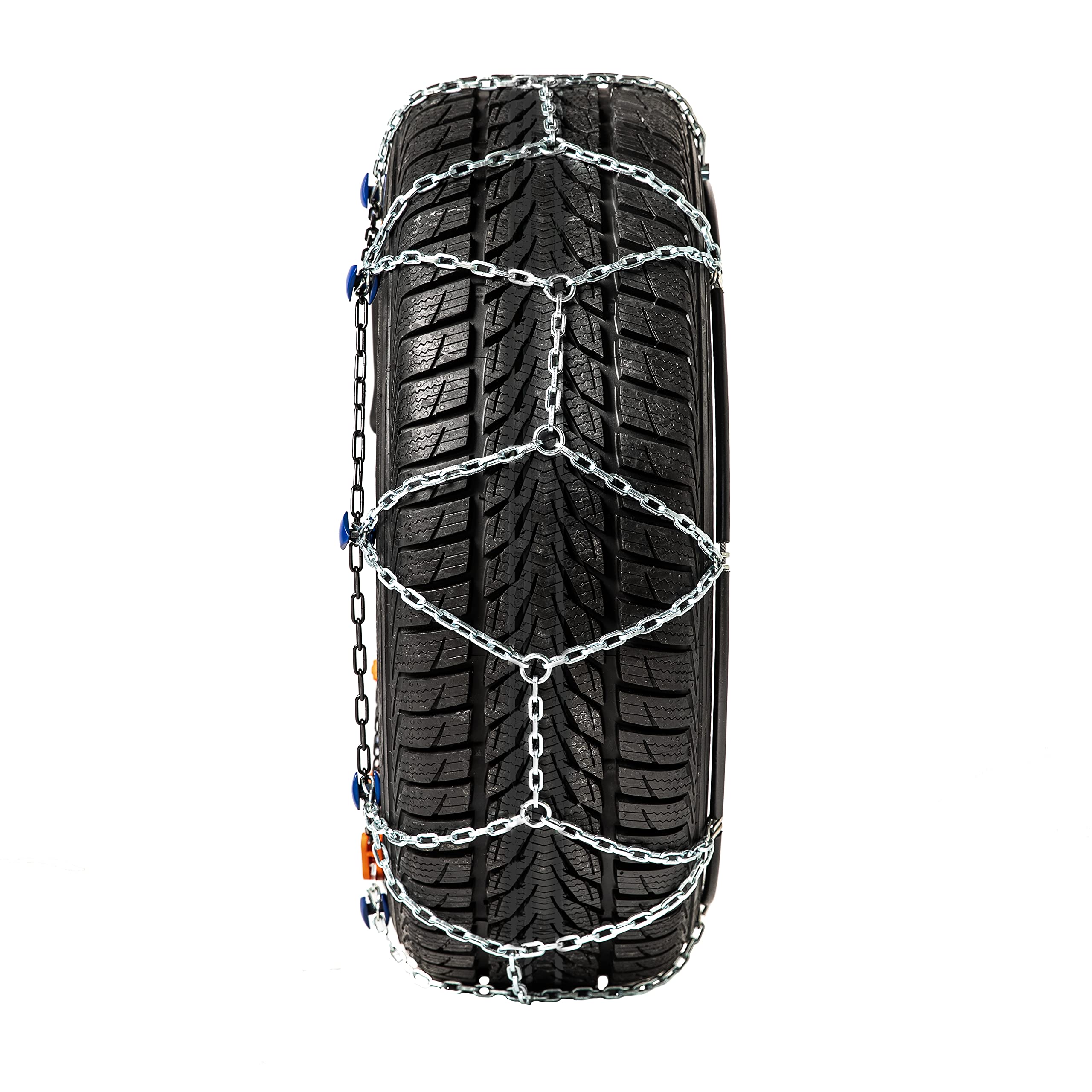 Snow Chains for Cars - Heavy Duty 4025 Cable Tire Chains Set of 2 - Winter Traction for Snow & Ice - Perfect for SUVs, Trucks & Sedans in Mountain Roads & Icy Conditions