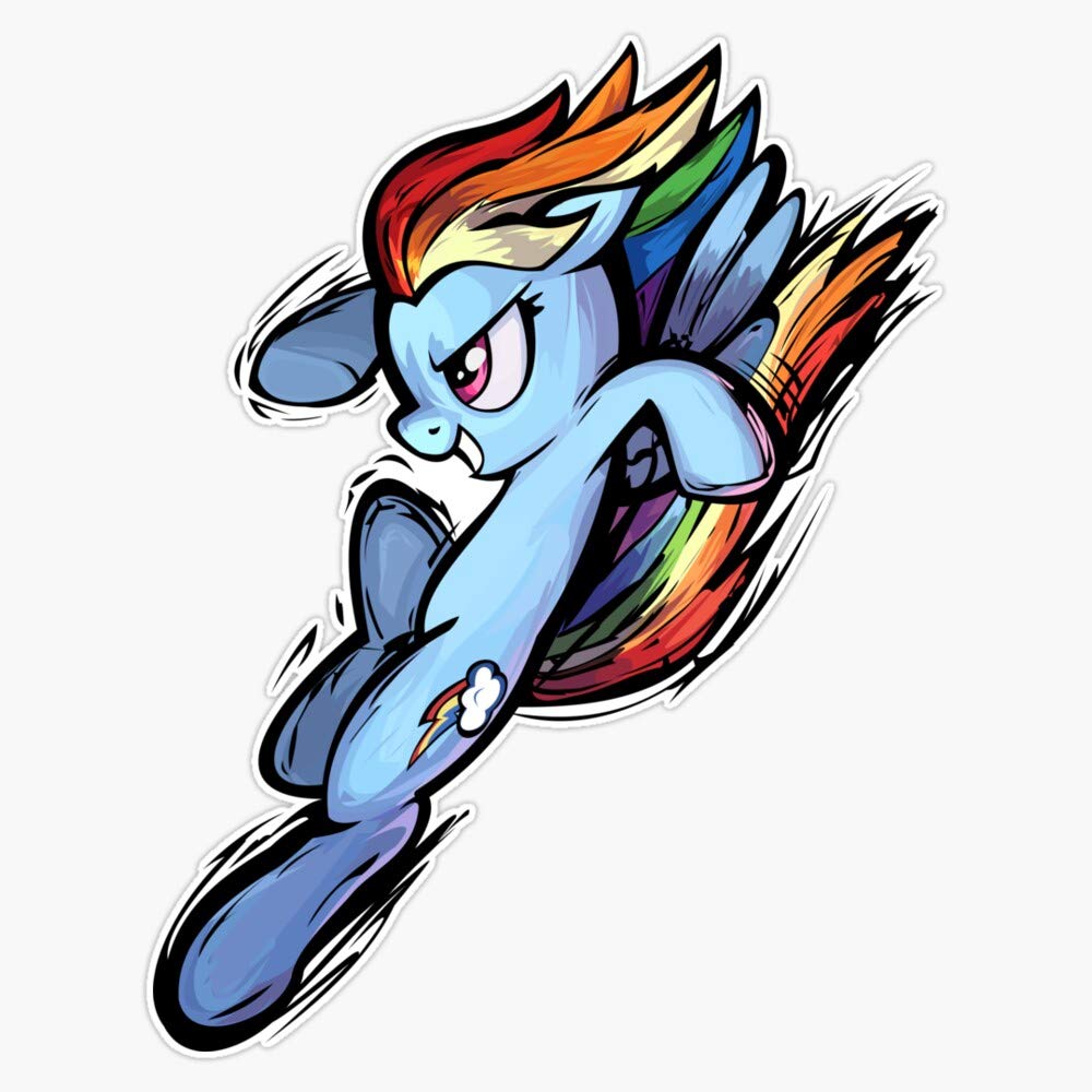 Rainbow Dash Vinyl Waterproof Sticker - 5