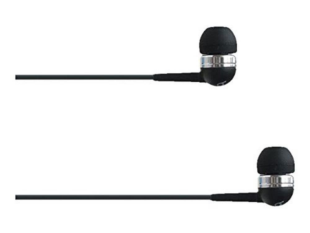 Universal Wired Headset with Microphone for Smartphones - Noise Cancelling Earphones - Retail Packaging (Black) - Perfect for Calls, Gaming & Online Meetings
