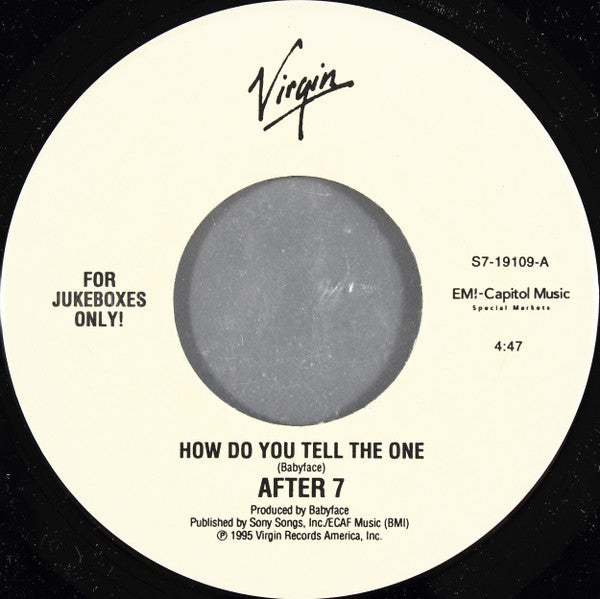 After 7 - How Do You Tell The One (7
