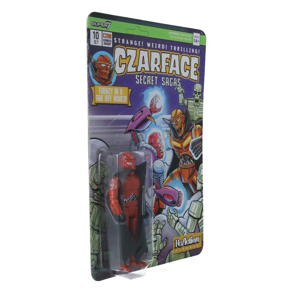 Czarface Orange and Black ReAction Figure - Wave 11 Collectible Toy for Superhero Fans | Perfect for Display, Gifts, and Action Figure Collections