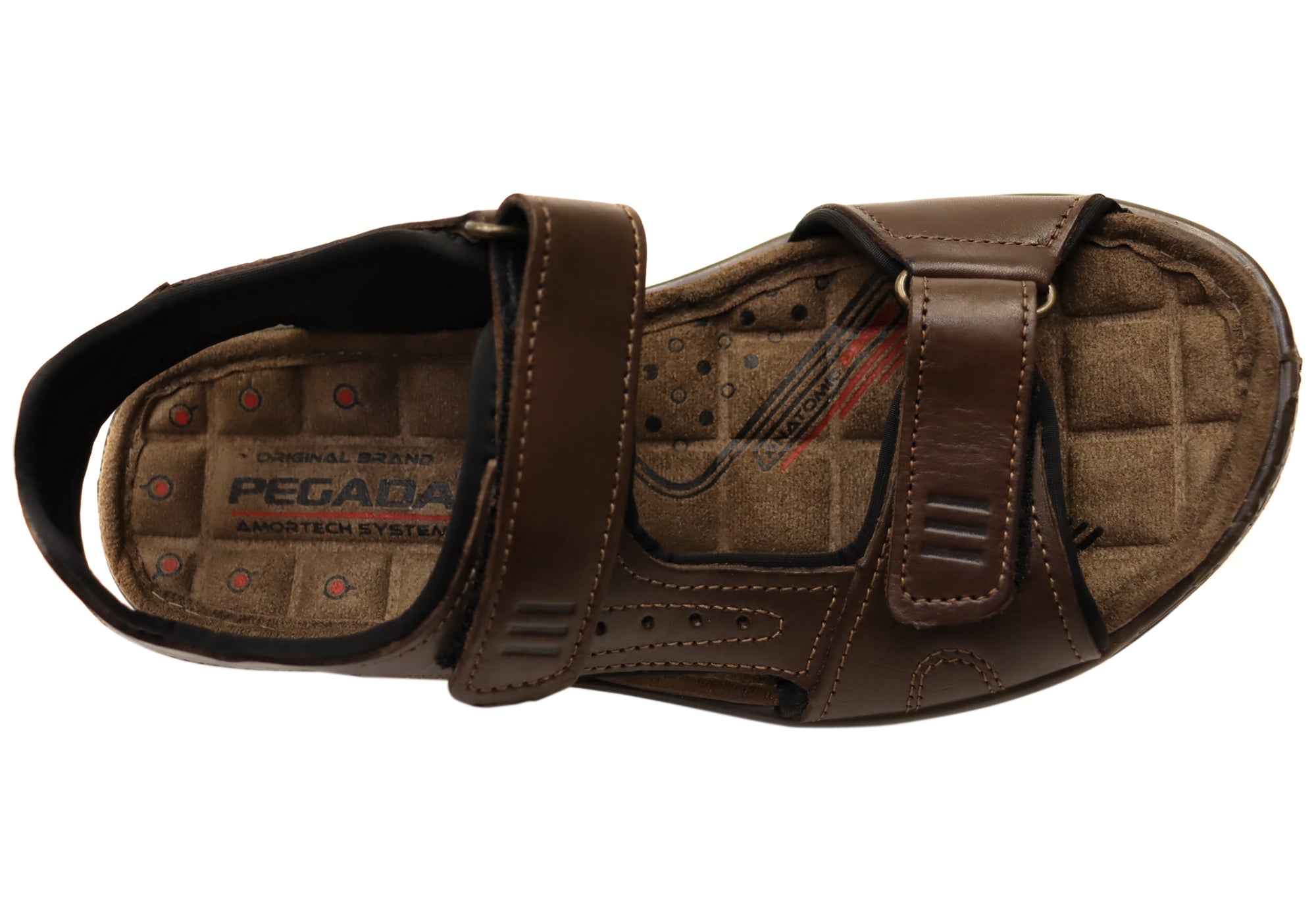Premium Dusty Brown Men's Leather Adjustable Sandals - Handcrafted in Brazil - Perfect for Beach, Vacation & Summer Outdoor Activities