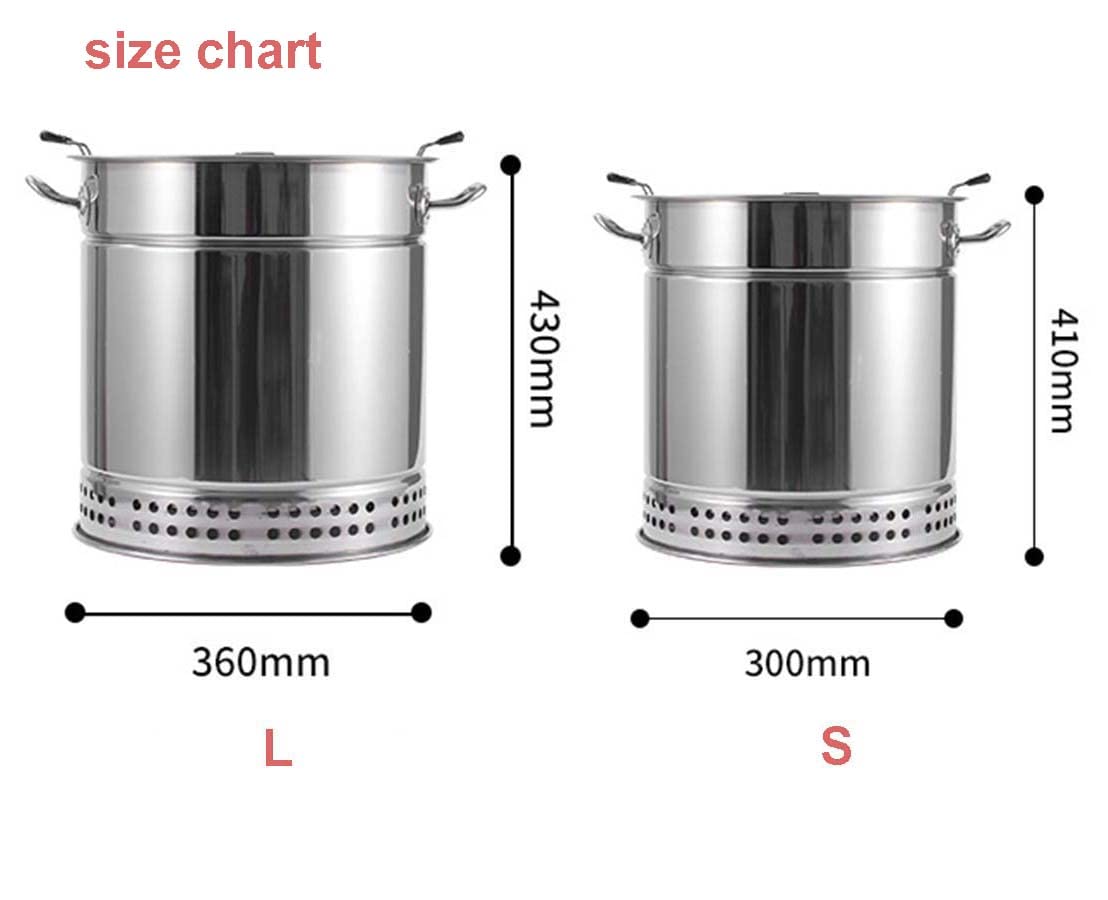 Portable Vertical Charcoal Smoker Grill - 28 Skewers Included - Outdoor & Indoor BBQ Grill for Camping, Backyard, Tailgating - Smokeless Barrel Grill for Perfect Ribs, Chicken & Vegetables