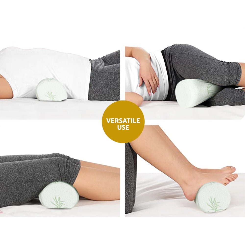 Giselle Bedding Memory Foam Pillow with Bamboo Cover - Orthopedic Neck Support Pillow for Side, Back & Stomach Sleepers - Ideal for Home, Office & Travel Use