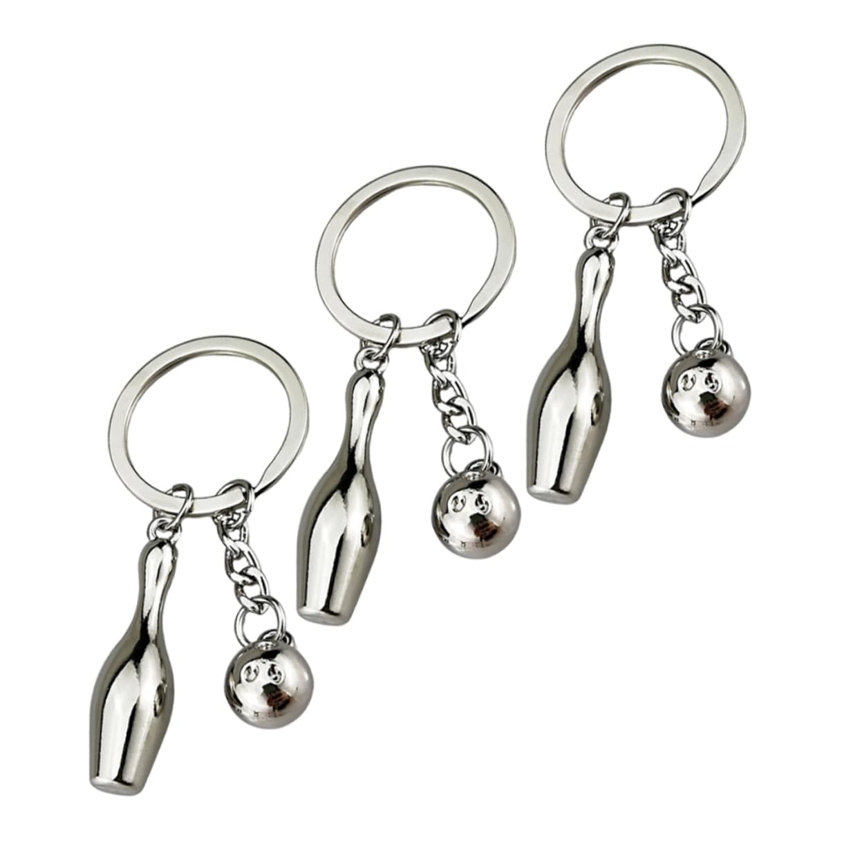 Balacoo Cute Bowling Keychains - Delicate Hanging Keychain Decor, Exquisite Sports Match Souvenirs for Key Rings, Perfect for Gifts, Bags, and Home Decoration