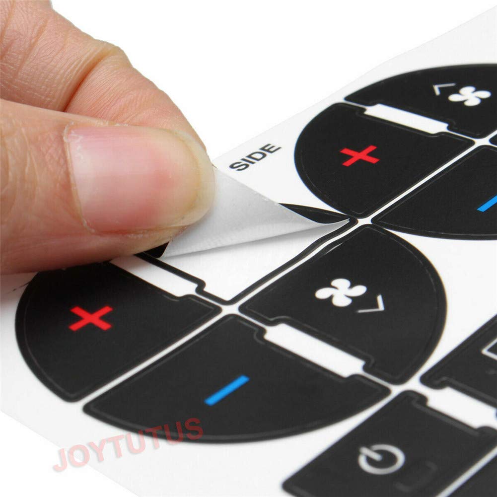 ZCARGEL AC Button Decal Stickers - A/C Dash Button Repair Kit Replacement for Chevy Avalanche, Silverado, Suburban | Easy Peel & Stick Installation | Perfect for Broken or Worn AC Buttons