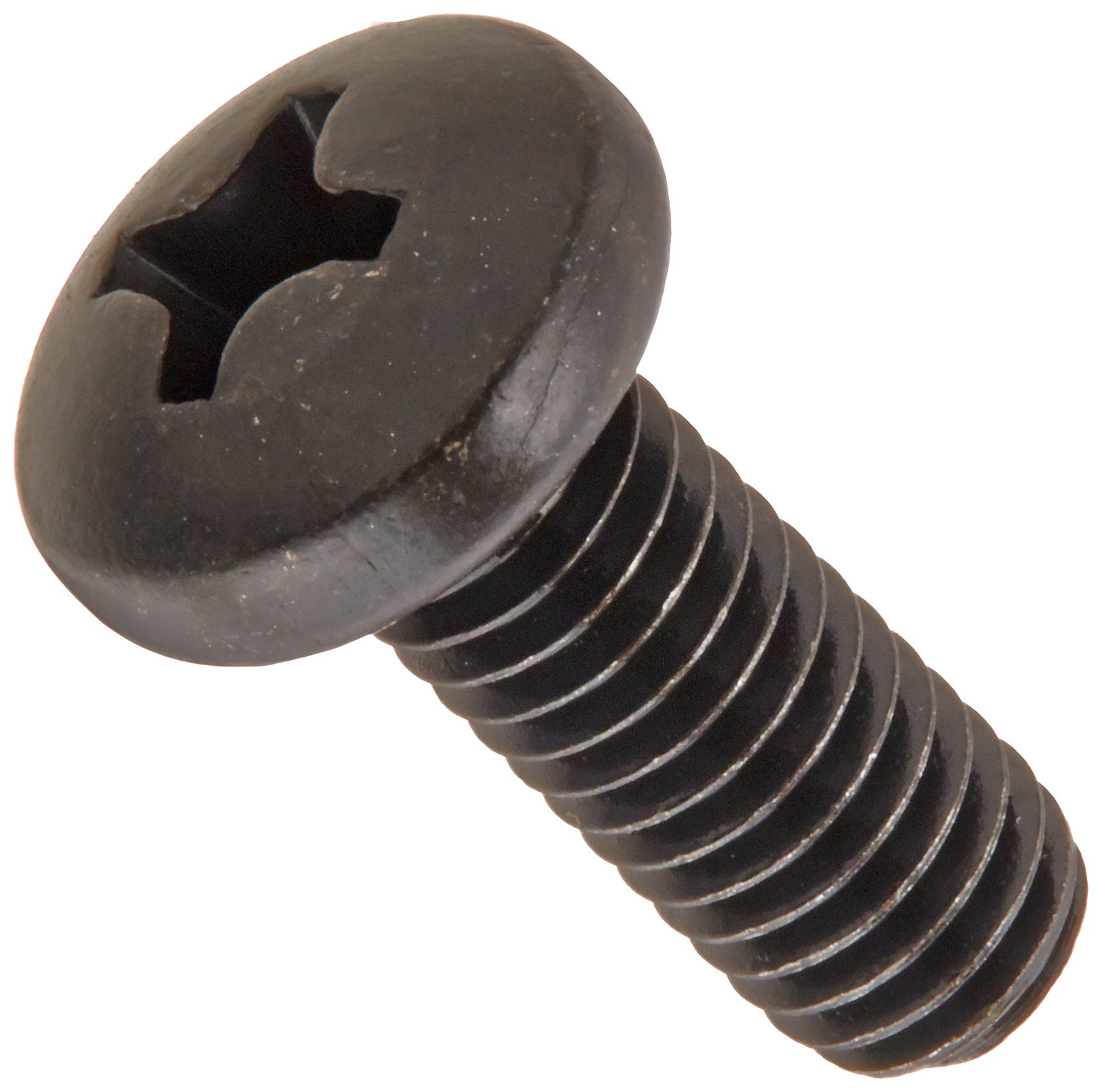 Black Oxide Steel Pan Head Machine Screws #10-32, 1/2