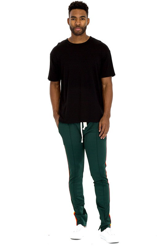 Rainbow Tape Track Pants for Men & Women - Stylish Striped Joggers for Running, Gym & Casual Wear