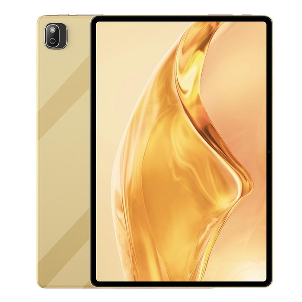 YTHYTHYTH 10.1 Inch Android Tablet PC with 4GB RAM 32GB Storage, 1280x800 HD Display - Gold Color with UK Plug for Work, Study & Entertainment