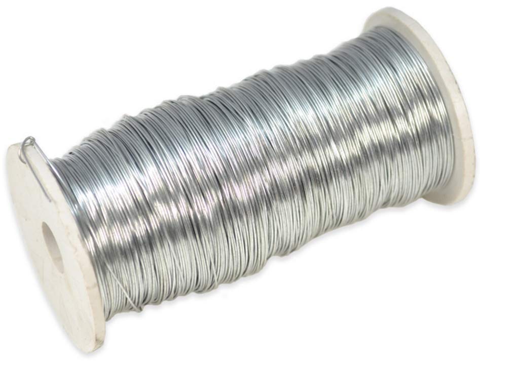 Grobet USA Iron Binding Wire - 0.0125 to 1/2 lb Spool | High-Quality Craft & Jewelry Making Wire for DIY Projects, Beading, and Metal Work