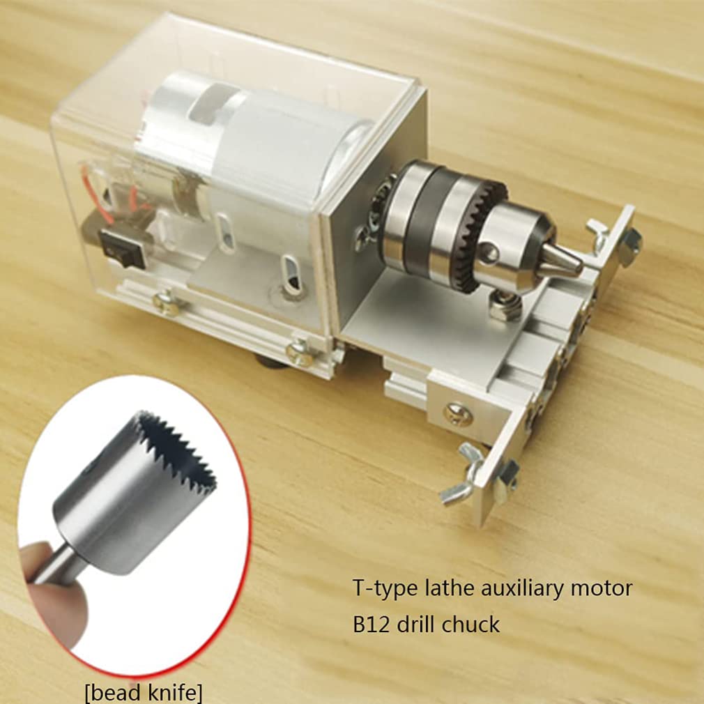 12-24V DC Mini Wood Lathe Polisher - DIY Woodworking Tool for Crafting, Drilling & Polishing - Perfect for Hobbyists & Small Industry Accessories - Ideal for Home Workshops & Craft Projects