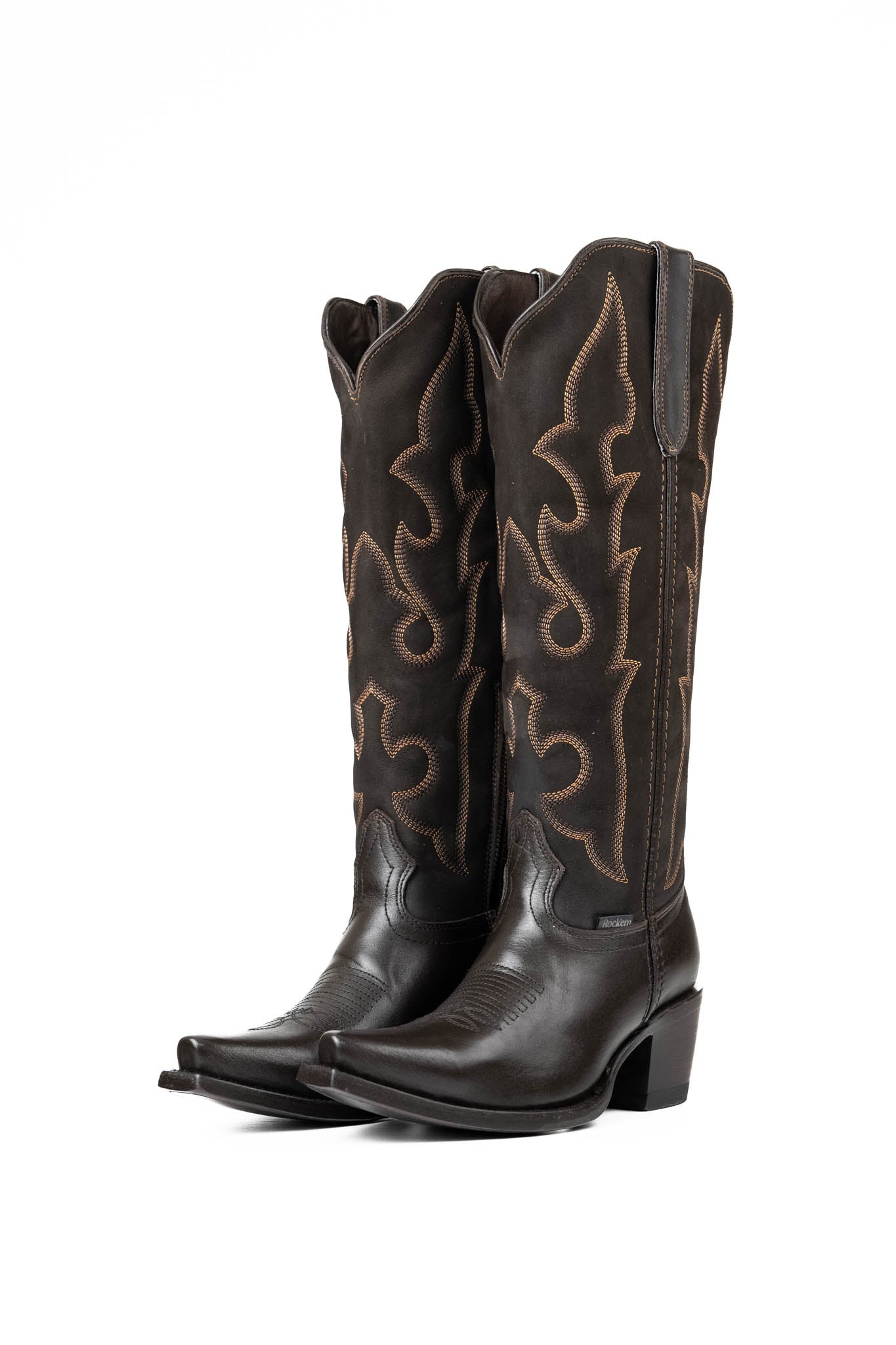 Marissa Tall Snip Toe Cowgirl Boots - Western Style Leather Riding Boots for Women | Perfect for Country Dancing, Rodeos & Outdoor Adventures