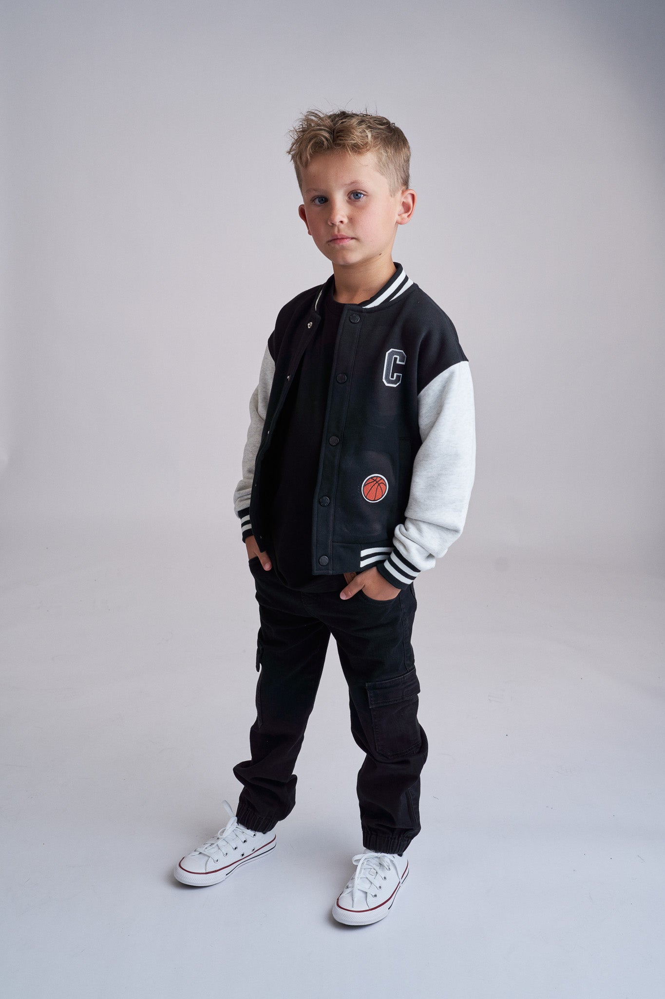 Stylish Black Varsity Jacket for Men & Women - Trendy Letterman Jacket for Casual Wear, Sports, and School Events