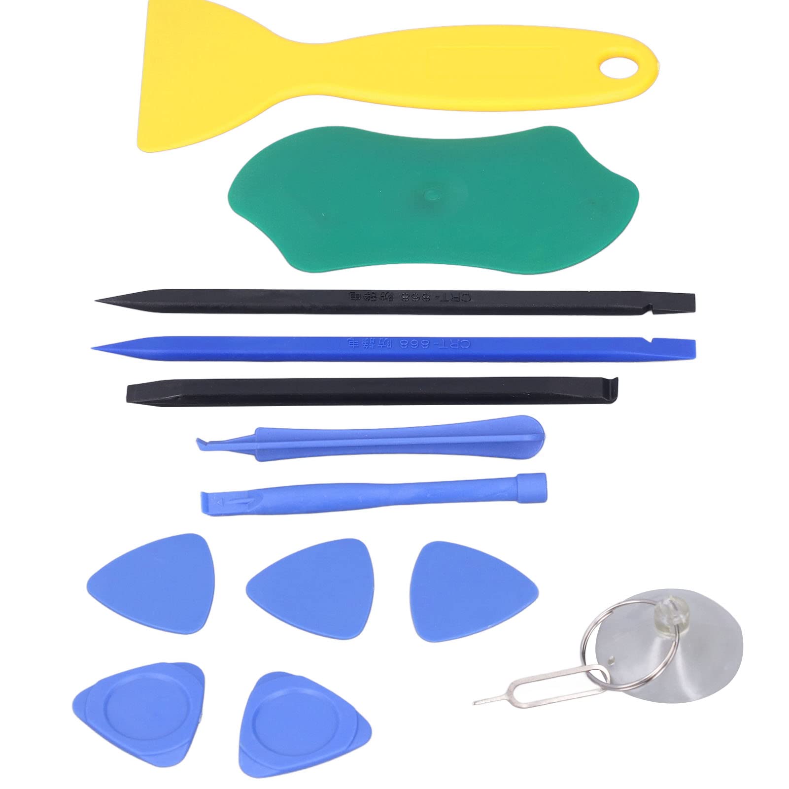 Professional Electronics Repair Tool Kit - PVC Plastic Pry Tools, Spudgers, Triangular Sheets & Suction Cups for iPhone, Laptop, Smartphone Repair | DIY Gadget Fixing Accessories for Technicians & Hobbyists