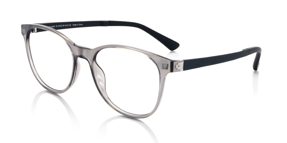 JINS Switch Classic U302 92 - Stylish Blue Light Blocking Glasses for Digital Eye Strain Relief | Computer, Gaming & Office Use