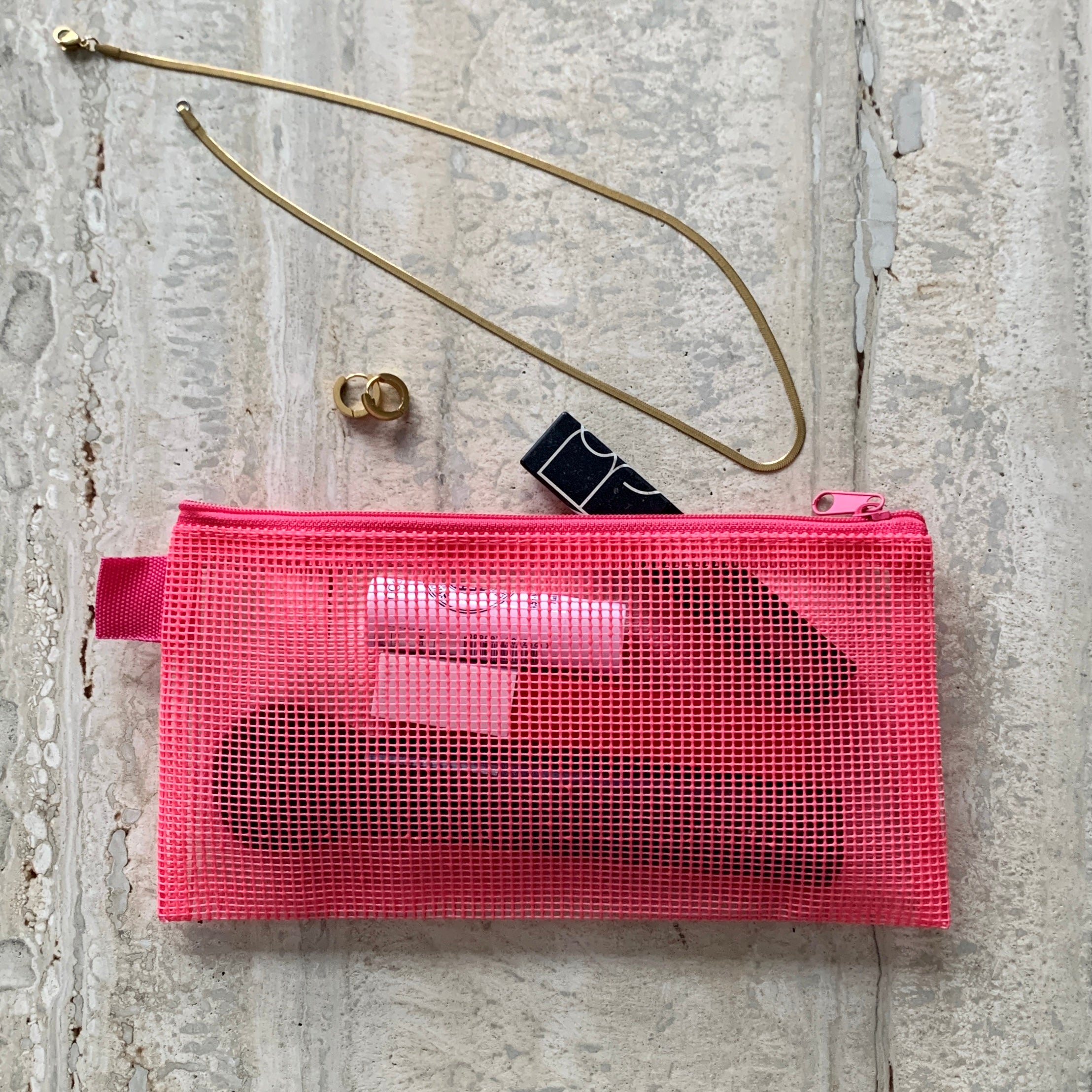 Mesh Pouch Organizer - Lightweight & Durable Storage Bag for Travel, Gym, Cosmetics, and Electronics | Perfect for Toiletries, Jewelry, and Small Accessories
