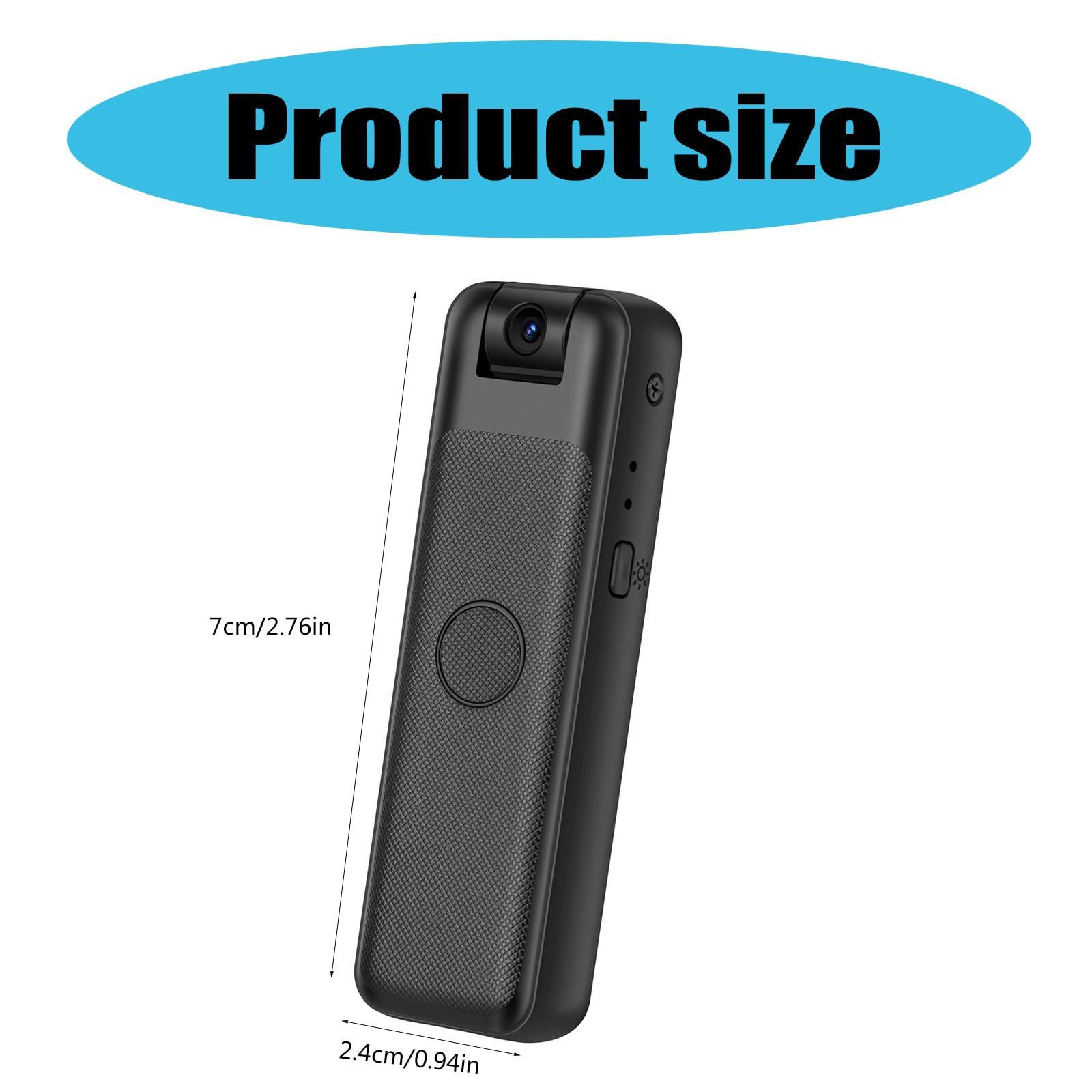 Body Camera with Audio Recording - HD Wearable Video Recorder for Security, Police, Law Enforcement & Personal Safety (Ideal for Night Patrols & Evidence Collection)