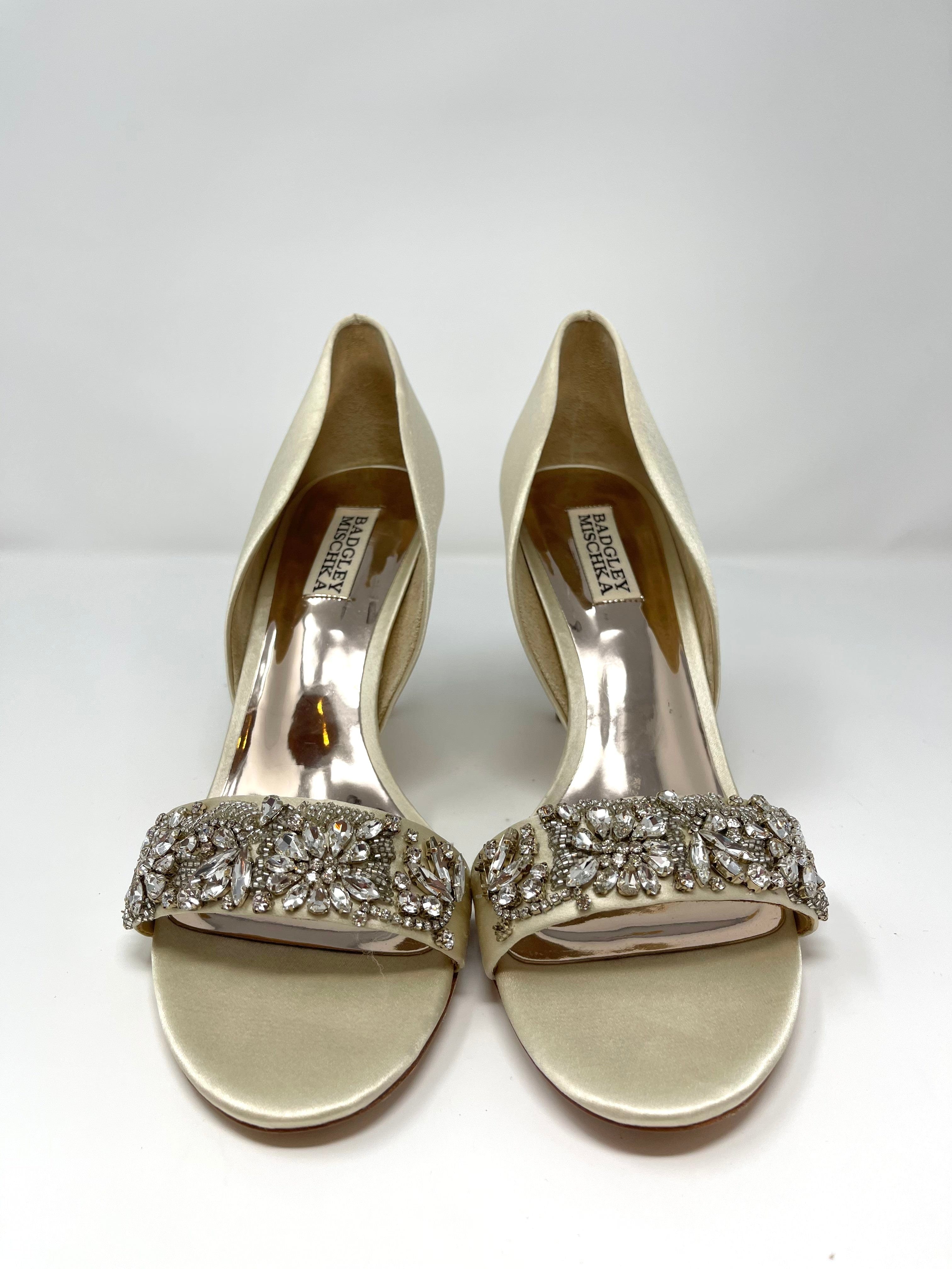 Badgley Mischka Ivy Women's Dress Shoes Size 8.5 - Elegant Heels for Weddings, Parties & Special Occasions