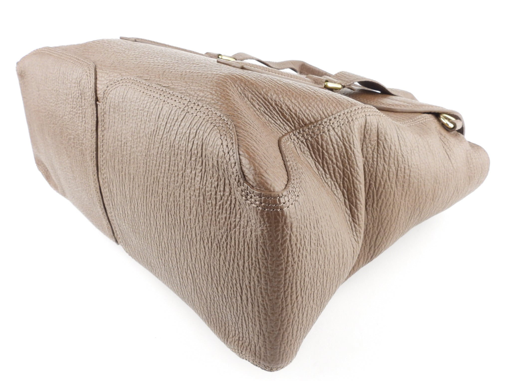 3.1 Philip Lim Taupe Grained Leather Pashli Two-Way Satchel Bag - Stylish Shoulder & Crossbody Handbag for Work, Travel & Everyday Use