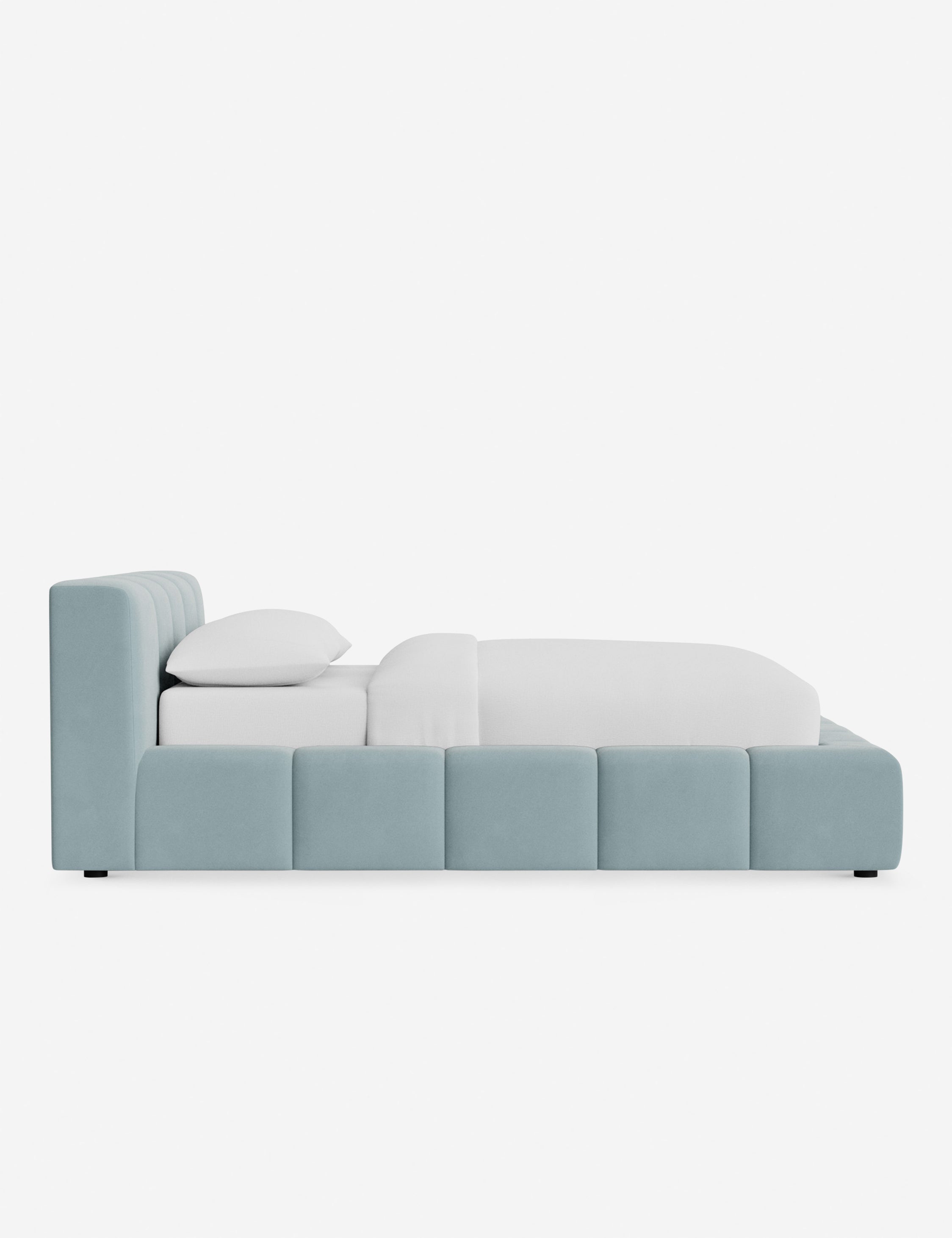 Cambry Platform Bed Frame - Modern Minimalist Wooden Bed with Headboard - Perfect for Bedroom, Guest Room & Small Spaces