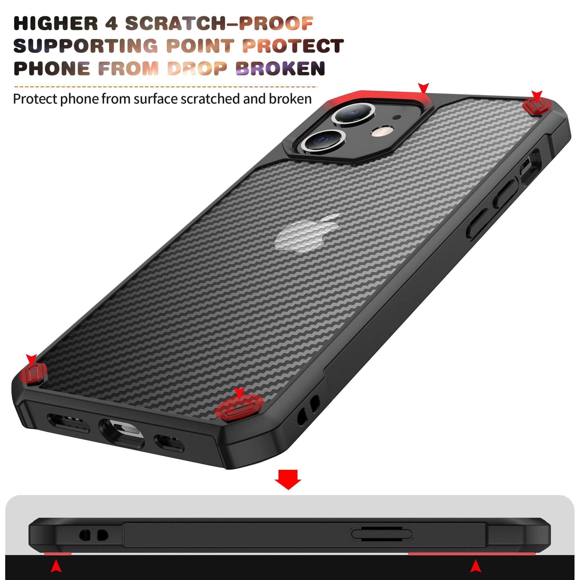 Premium Shockproof iPhone 13 Pro Max Case - Carbon Fiber Airbag Protection for Drop Resistance | Perfect for Outdoor Adventures, Travel & Daily Use