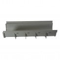 NDS 830 8x20 Shallow Profile Drain - Heavy Duty Plastic Yard Drain for Landscaping, Driveways, and Patios
