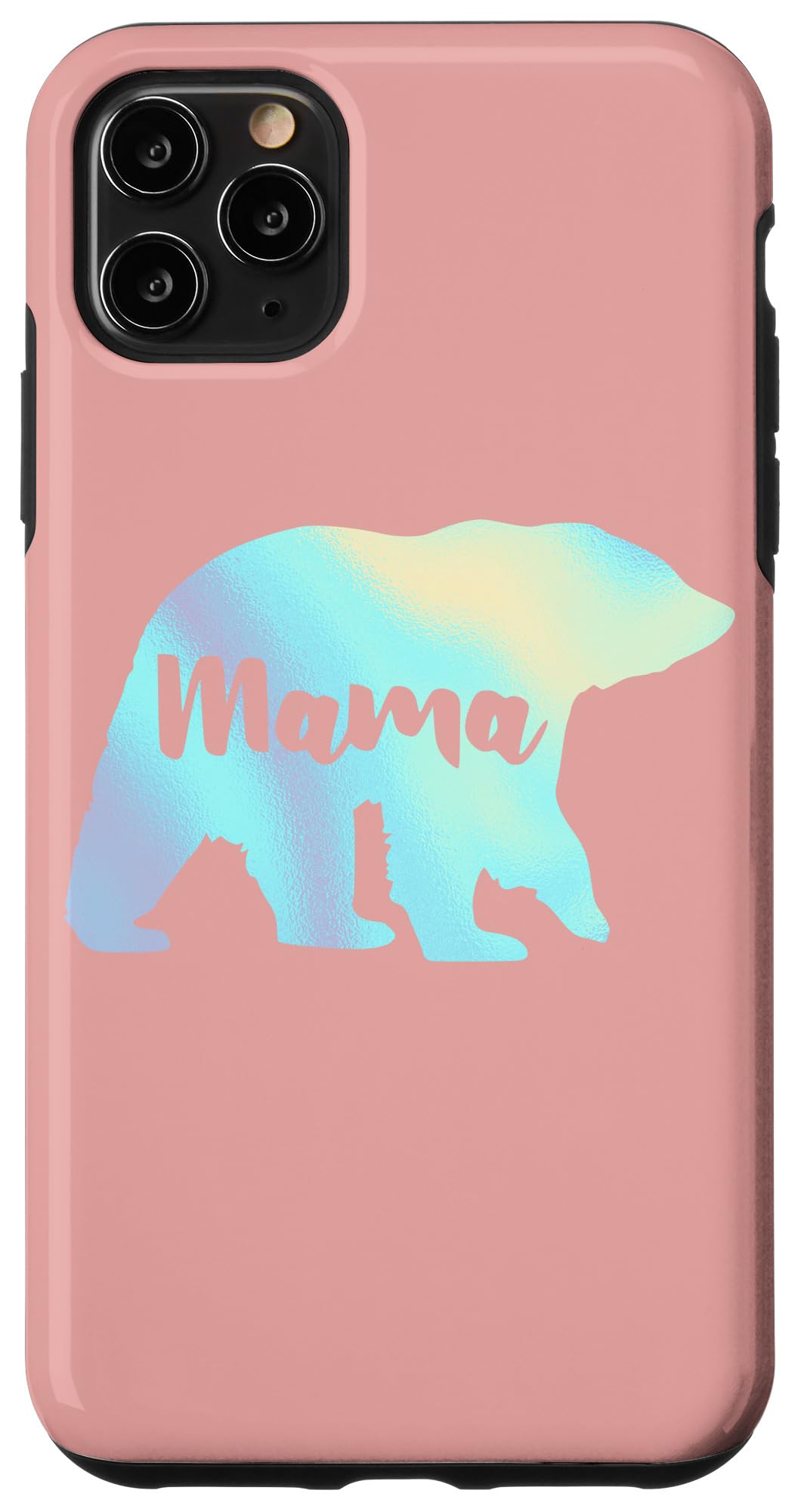 iPhone 11 Pro Max Case - Rainbow Mama Bear Rose Design - Shockproof & Scratch-Resistant Protective Cover - Perfect for Everyday Use, Travel & Gift Giving