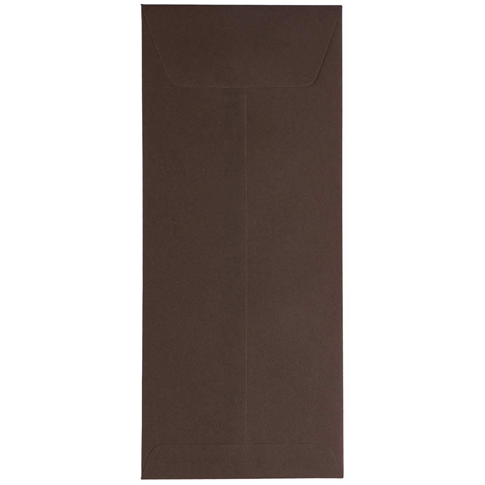 JAM PAPER #14 Premium Policy Envelopes 5 x 11.5 Inches - Chocolate Brown Recycled Paper - 250 Pack Bulk Business Envelopes for Office, Mailing, Legal Documents & Correspondence